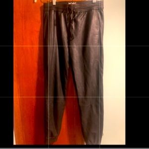 Genuine leather jogger
